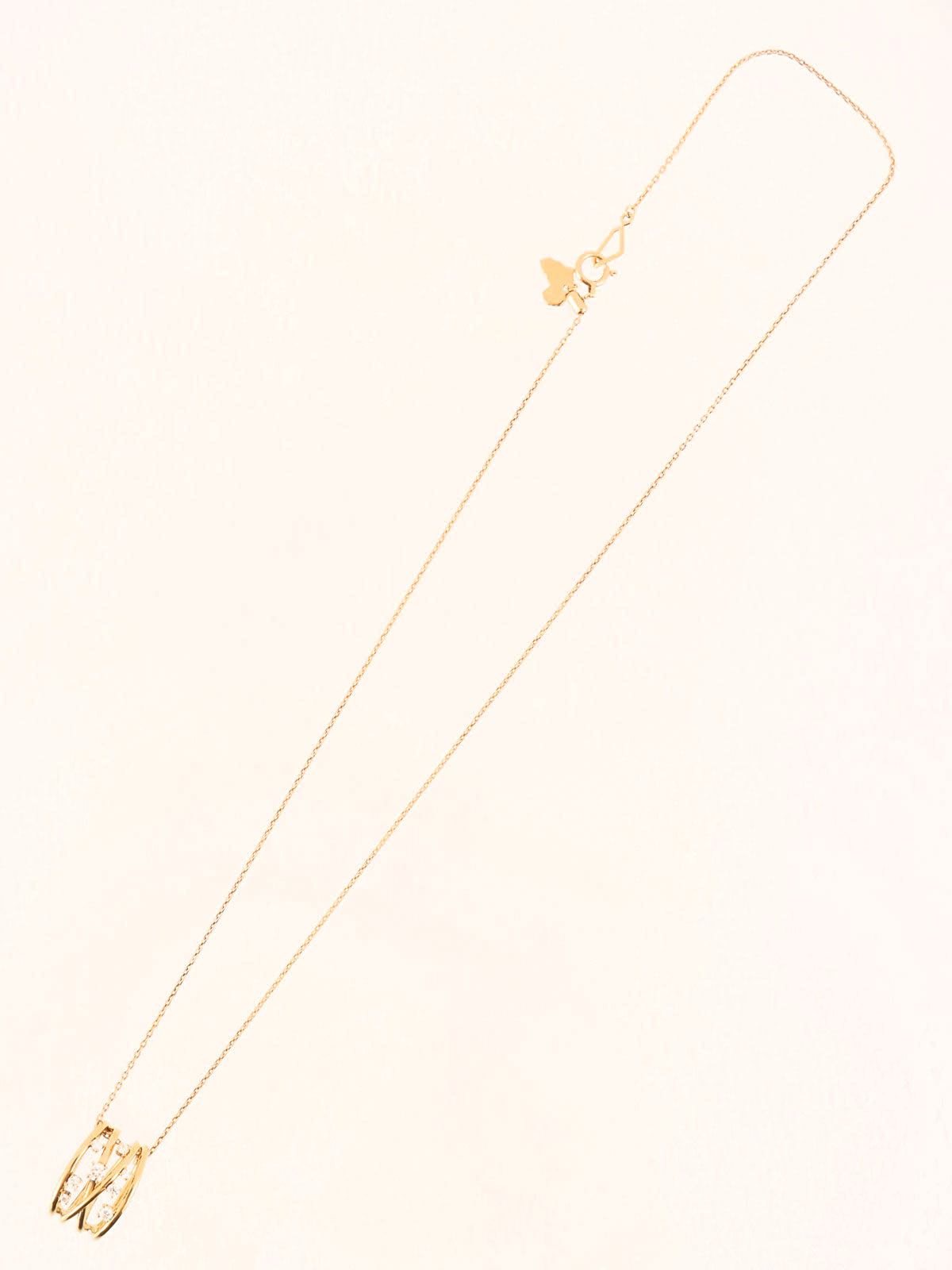 SABIRTH 18Kダイヤモンドネックレス ゴールド