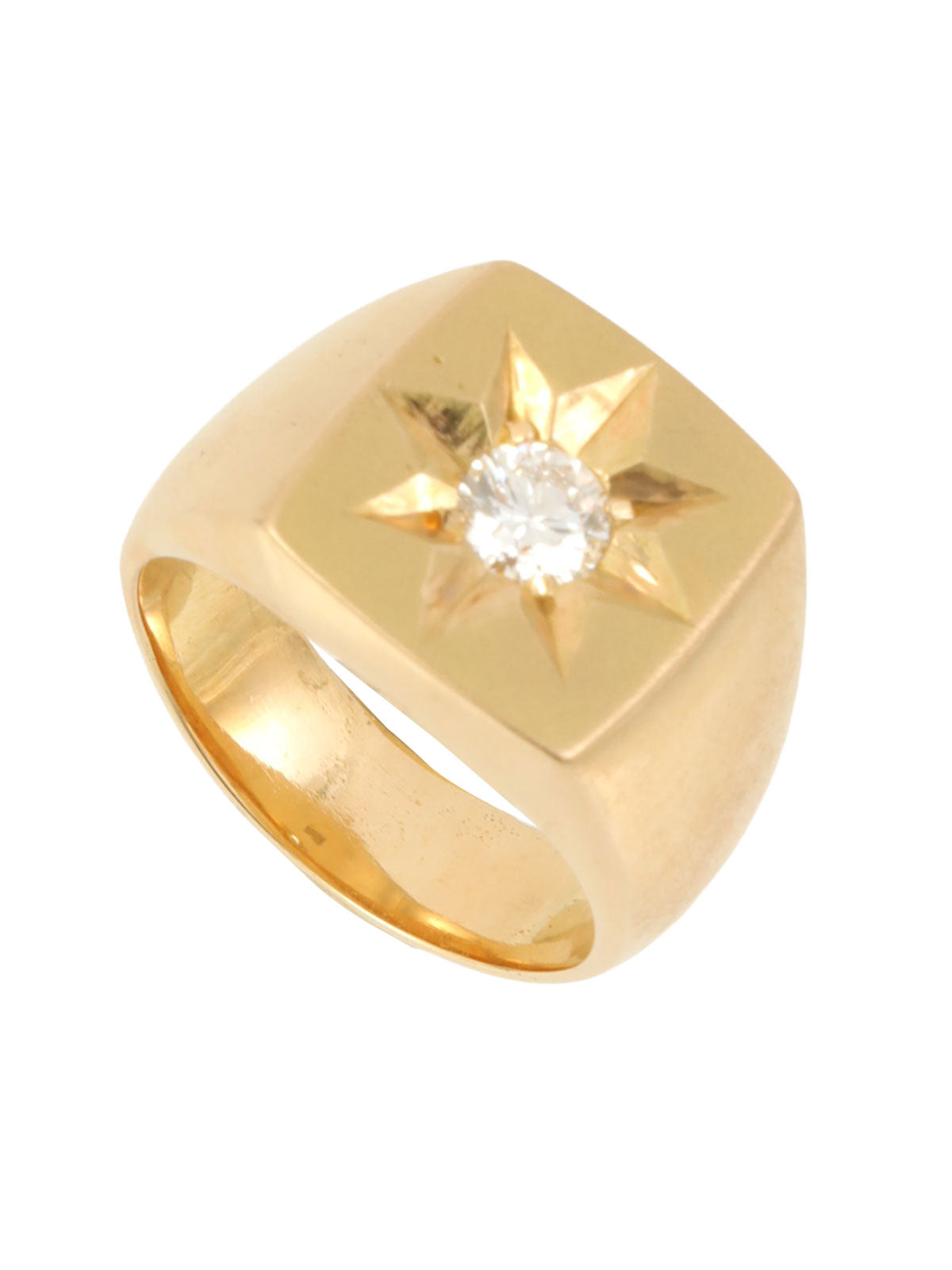 18Kダイヤモンドスターデザインリング ゴールド| VINTAGE QOO TOKYO