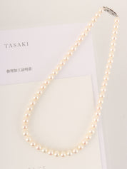 14K 白珍珠项链