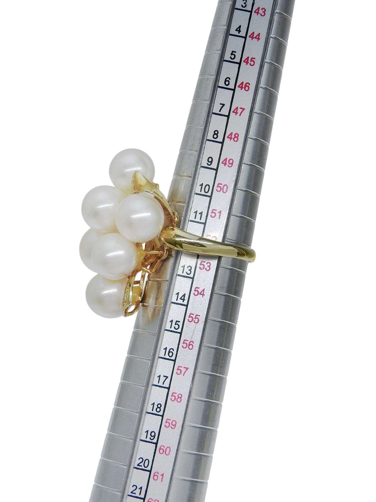 18K Akoya Pearl Diamond Design Ring Gold