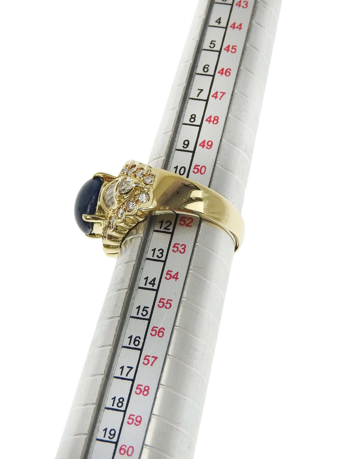 K18 Diamond Sapphire Ring Gold/Blue
