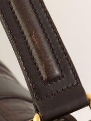 鳄鱼帆布 GG 图案组合米色/深棕色两用包