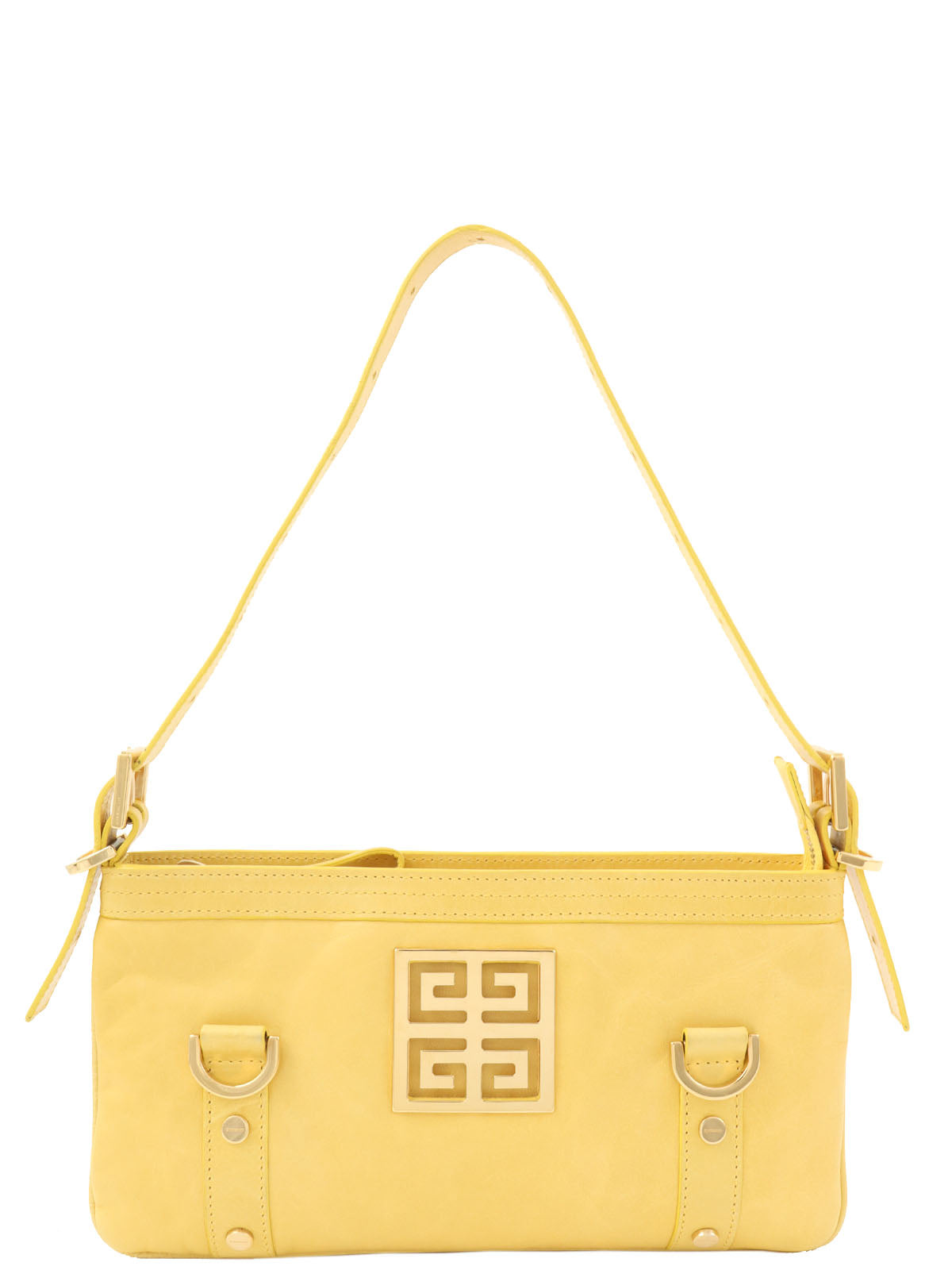 Logo Plate Shoulder Bag Yellow