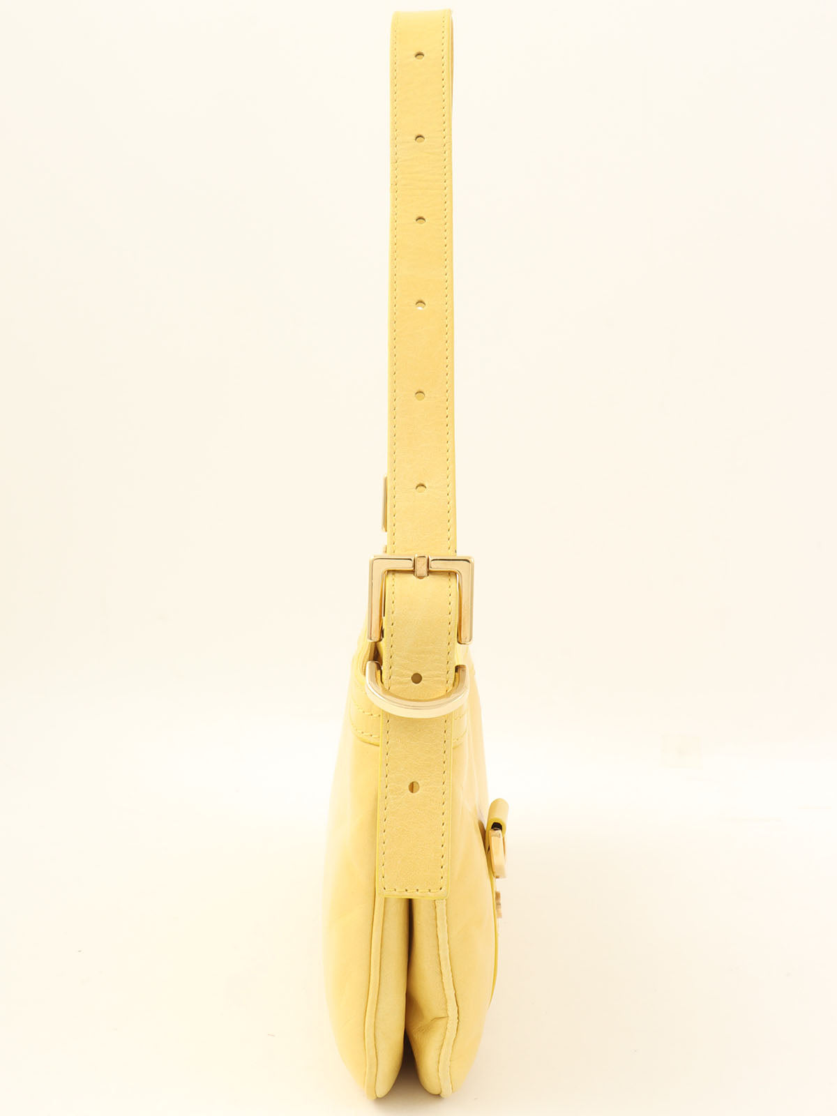 Logo Plate Shoulder Bag Yellow