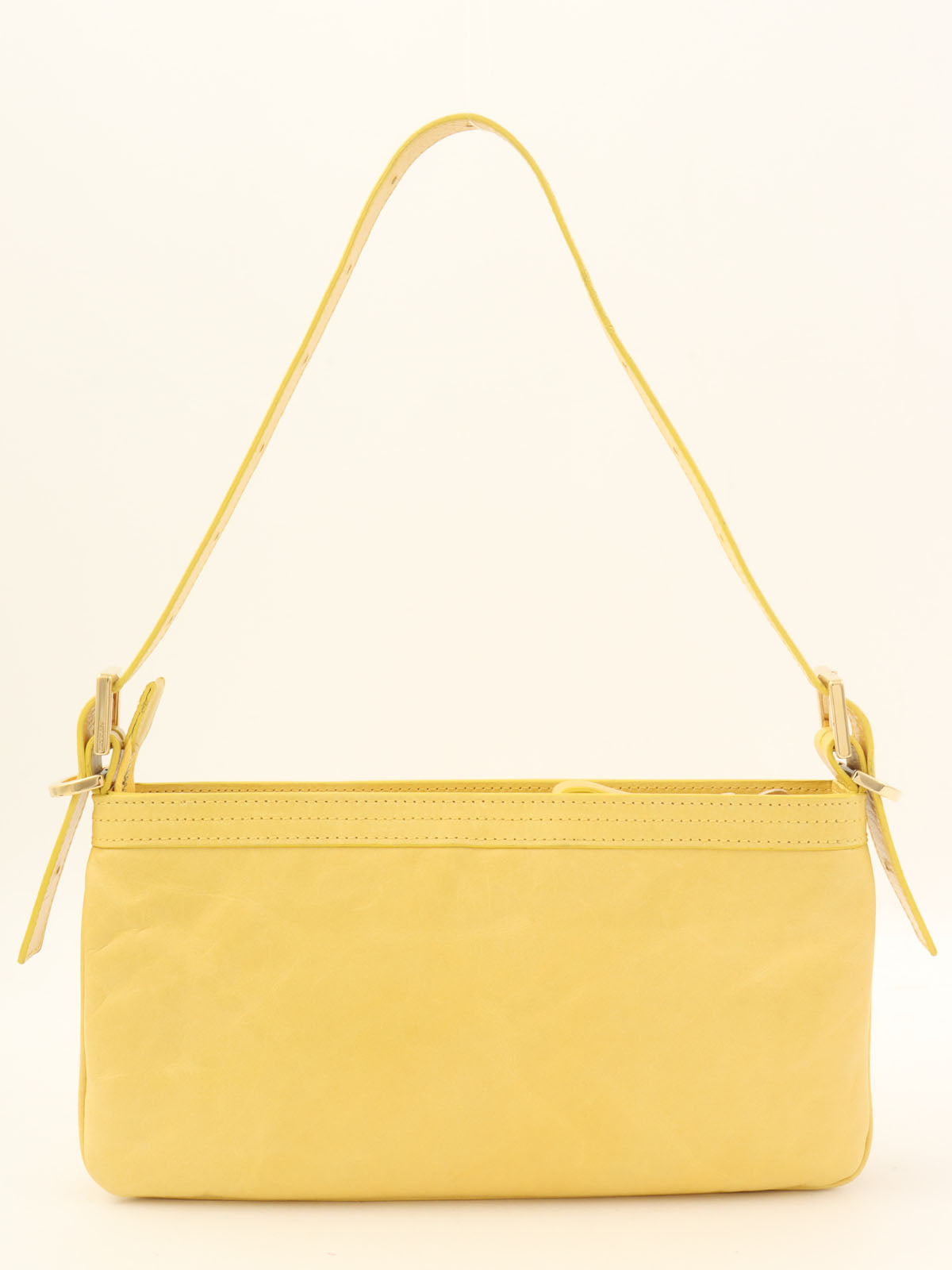 Logo Plate Shoulder Bag Yellow