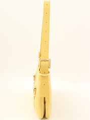 Logo Plate Shoulder Bag Yellow