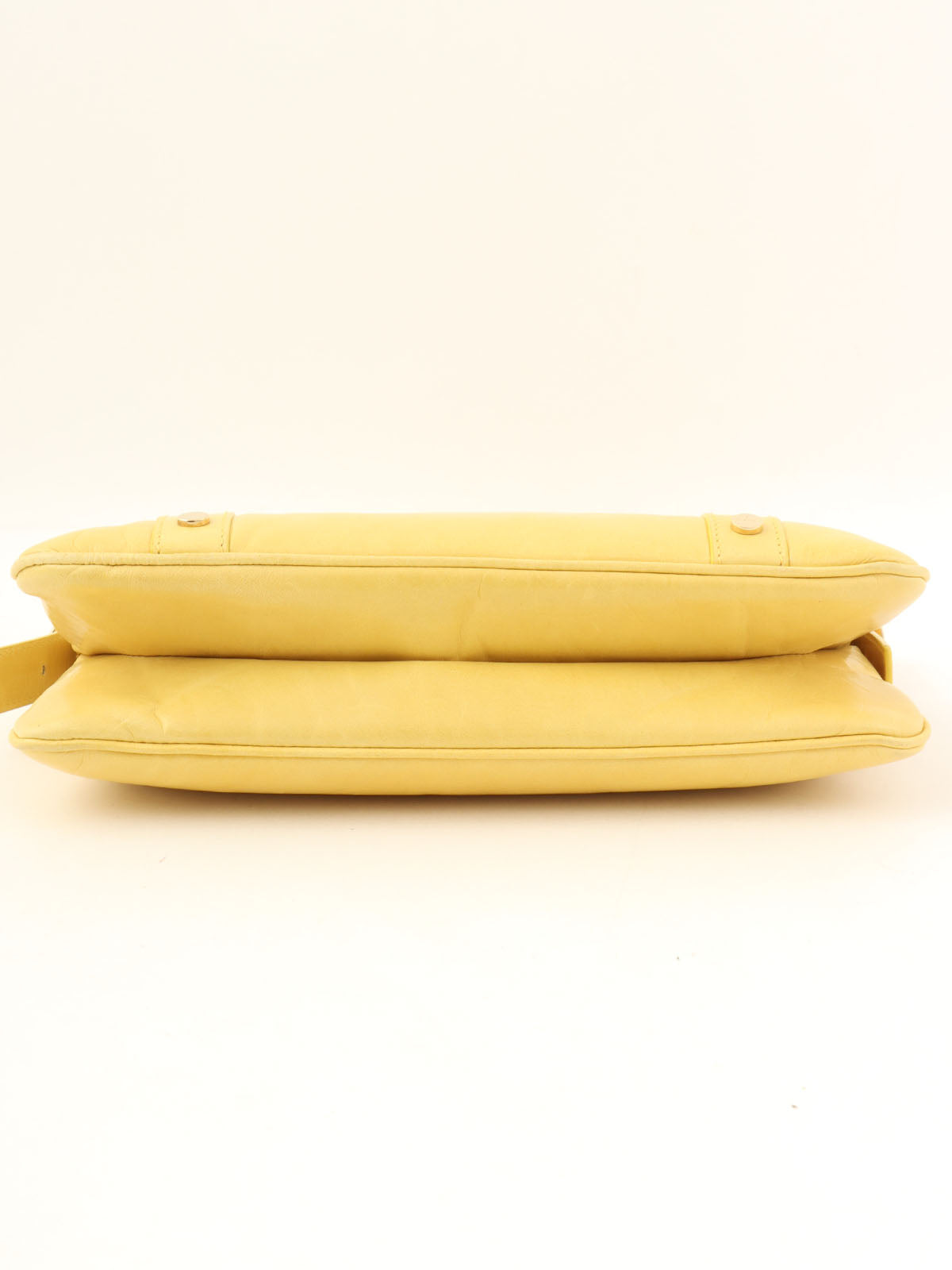 Logo Plate Shoulder Bag Yellow