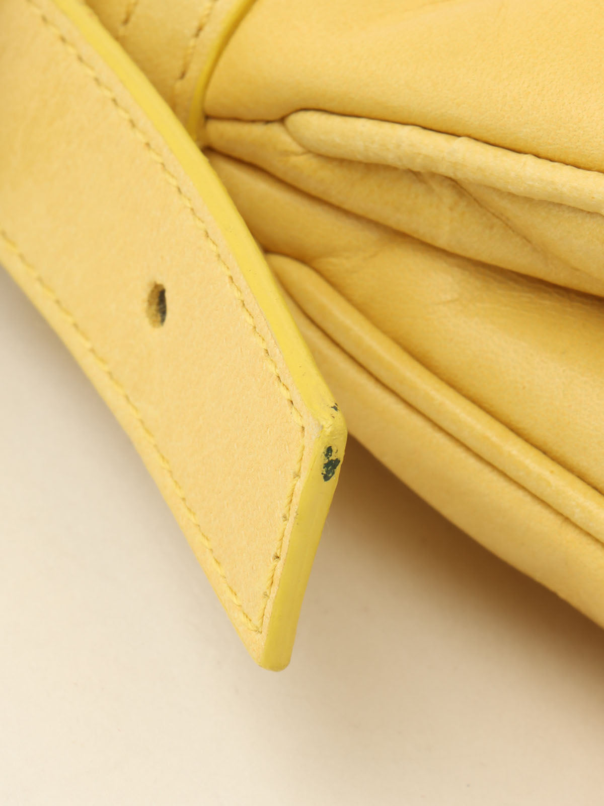 Logo Plate Shoulder Bag Yellow
