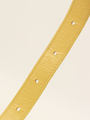 Logo Plate Shoulder Bag Yellow