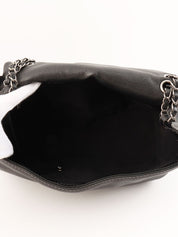 2014 Caviar Skin CC Mark Logo Stitch Chain Bag Black