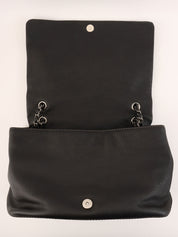 2014 Caviar Skin CC Mark Logo Stitch Chain Bag Black