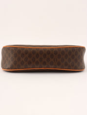 Brown Macadam Pattern Handbag