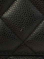 约 2000 年 Caviar Skin CC Mark Stitch 复刻版手提包 黑色