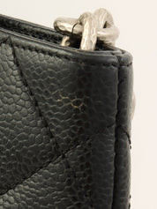 约 2000 年 Caviar Skin CC Mark Stitch 复刻版手提包 黑色