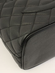 约 2000 年 Caviar Skin CC Mark Stitch 复刻版手提包 黑色