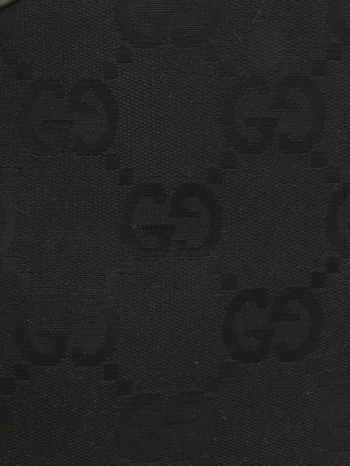 黑色帆布 GG 图案 Jackie 肩背包