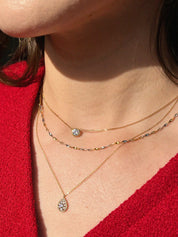 18K Gold Diamond Chain Necklace