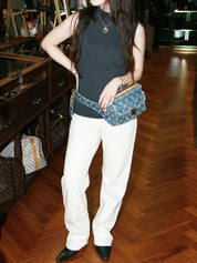 2007 Denim Monogram Bum Bag Indigo