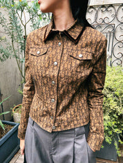 Trotter Pattern Jacket Brown