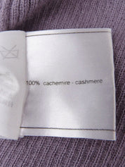 2005年製　カシミアCCマークプレートタートルネックニットトップス　スモーキーラベンダー