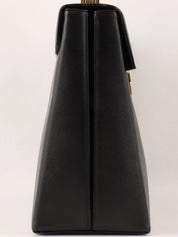 サフィアーノガンチーニプレート2wayバッグ ブラック