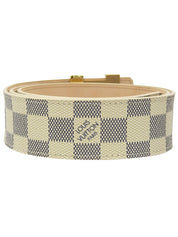 Damier Azur Centurion Belt White