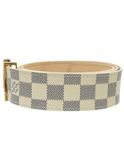Damier Azur Centurion Belt White