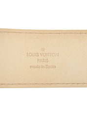 ダミエアズールサンチュールベルト　ホワイト