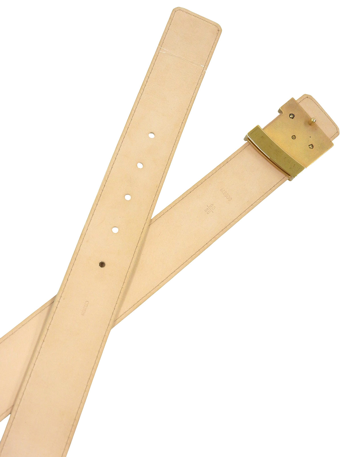 Damier Azur Centurion Belt White