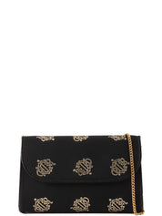 ロゴエンブレムチェーンバッグ　ブラック