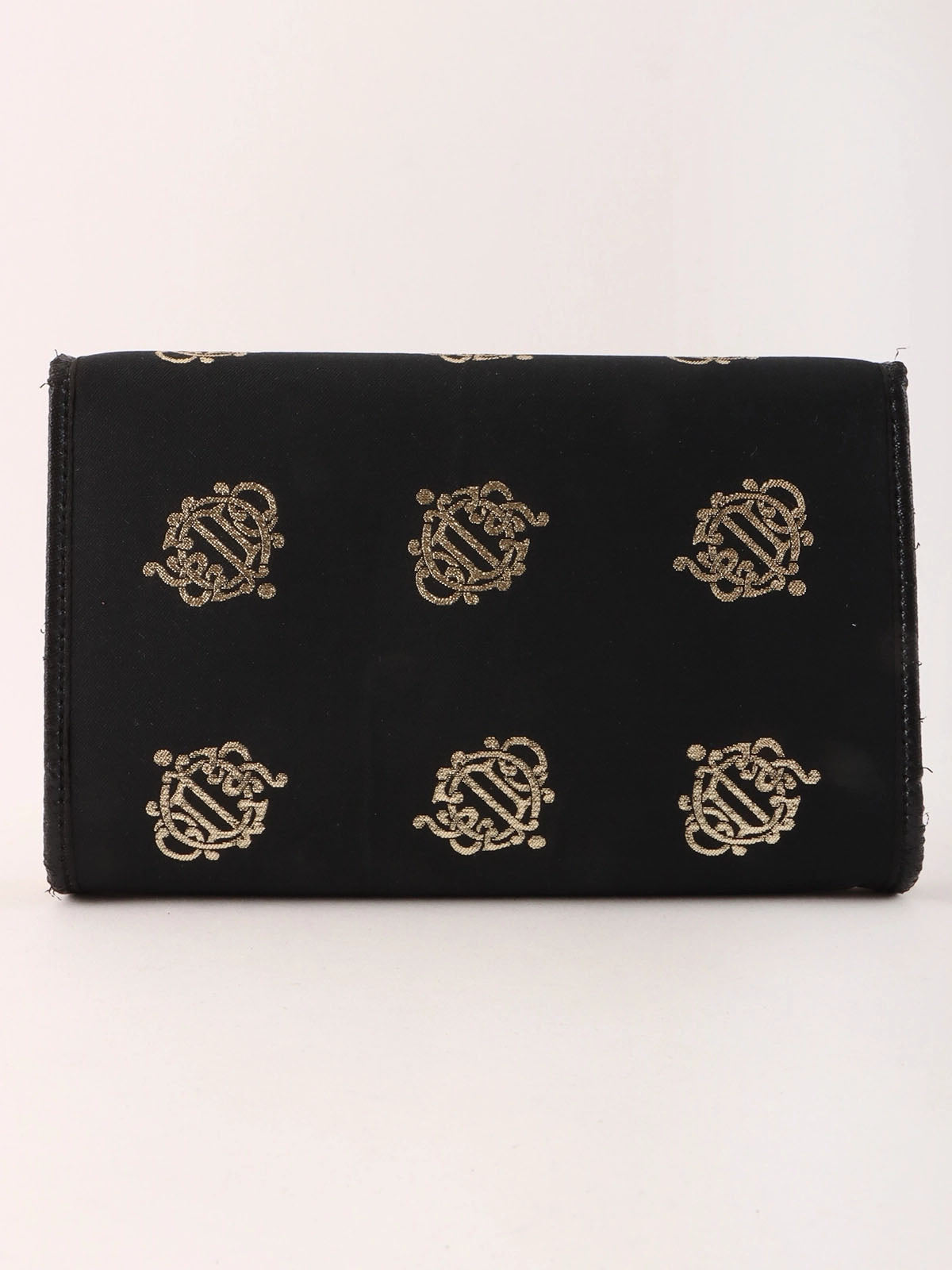 Logo Emblem Chain Bag in Black