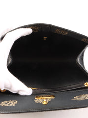 ロゴエンブレムチェーンバッグ　ブラック