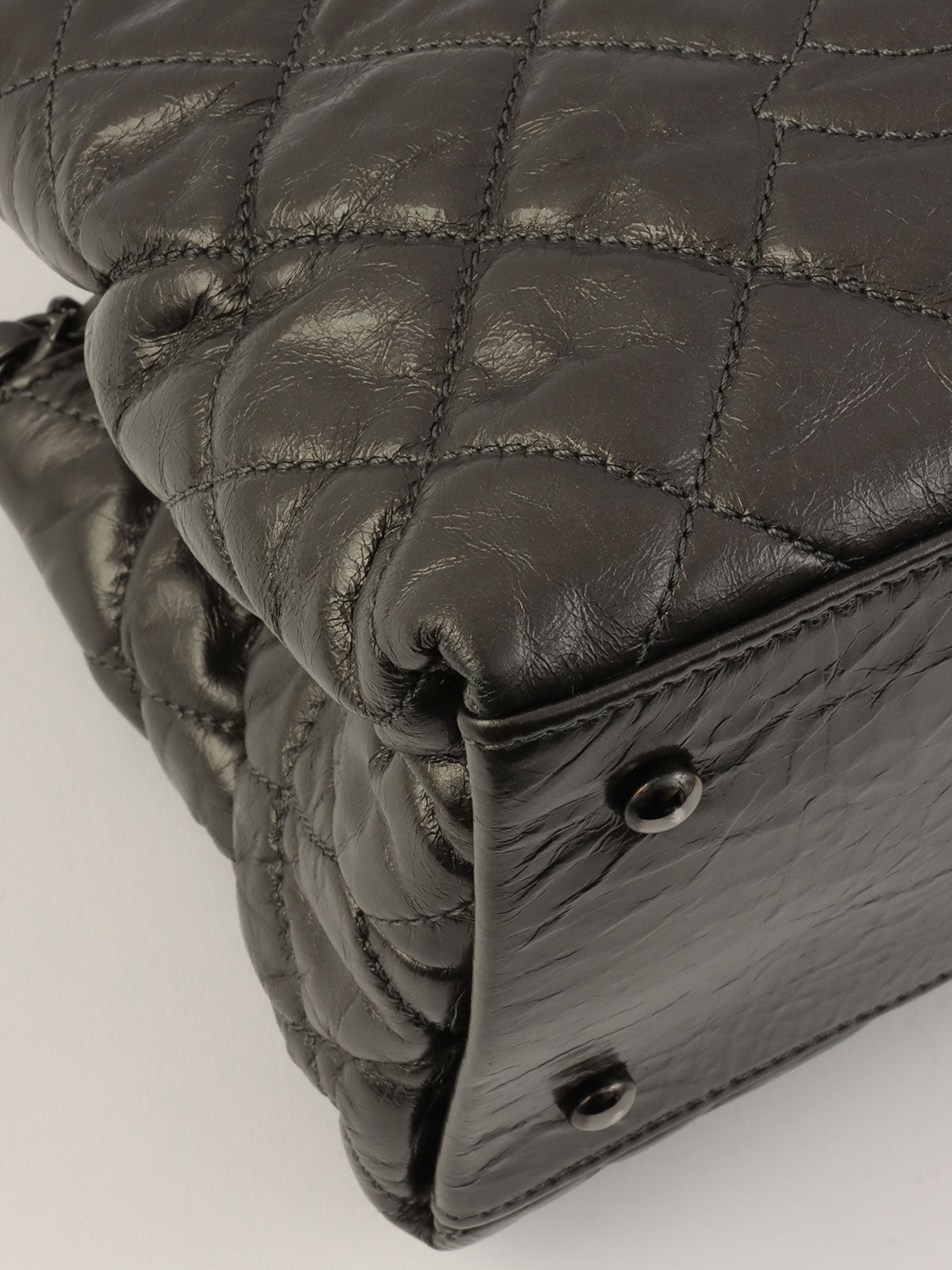 2010年頃製 チェーンミートートバッグ メタリックグレー