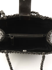 2010年頃製 チェーンミートートバッグ メタリックグレー