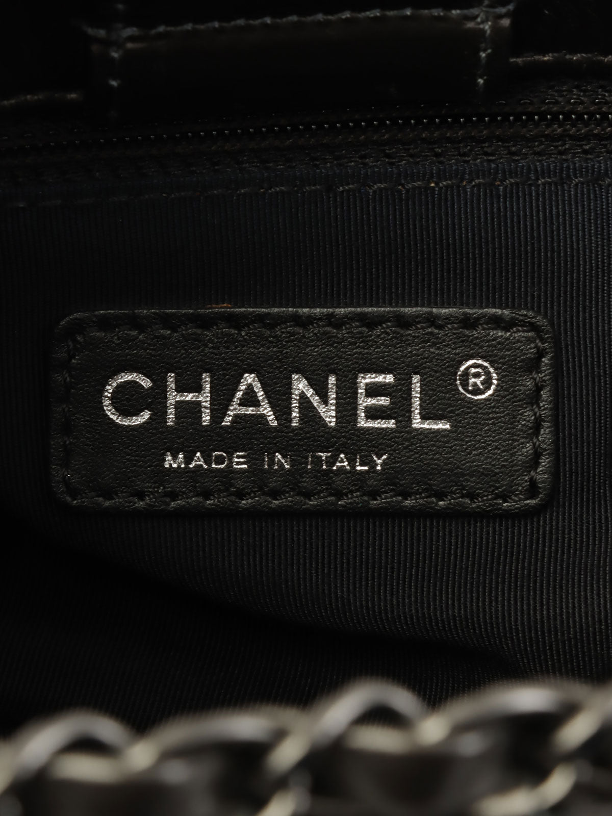 2010年頃製 チェーンミートートバッグ メタリックグレー