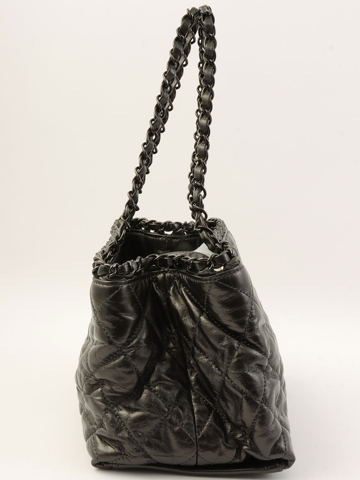 2010年頃製 チェーンミートートバッグ メタリックグレー