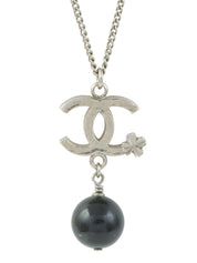 2013年製 CCマークスウィングビーズネックレス シルバー/ブラック