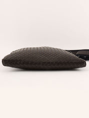 Brown Intrecciato Shoulder Bag