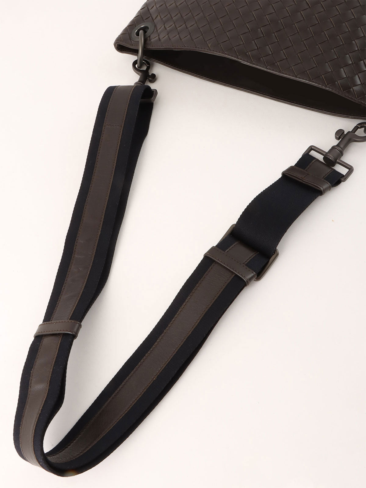 Brown Intrecciato Shoulder Bag