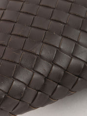 Brown Intrecciato Shoulder Bag