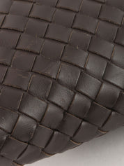 Brown Intrecciato Shoulder Bag