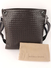 Brown Intrecciato Shoulder Bag