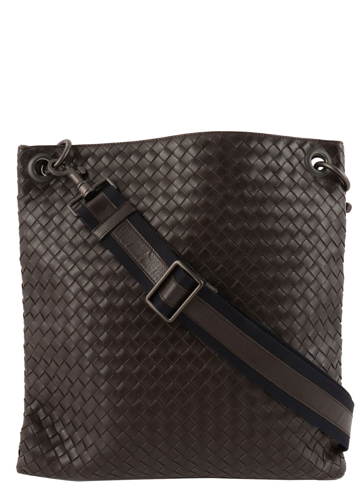 Brown Intrecciato Shoulder Bag