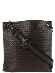 Brown Intrecciato Shoulder Bag