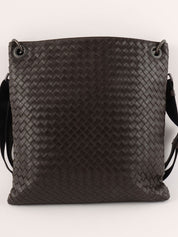 イントレチャートショルダーバッグ ブラウン