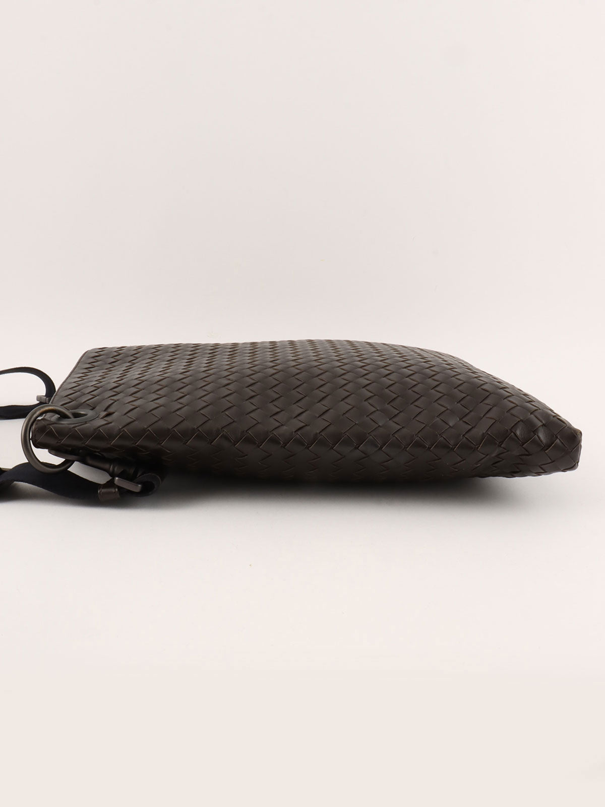 Brown Intrecciato Shoulder Bag