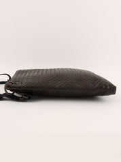 Brown Intrecciato Shoulder Bag