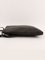 Brown Intrecciato Shoulder Bag