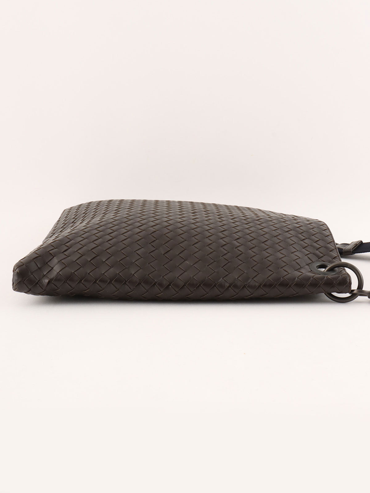 Brown Intrecciato Shoulder Bag