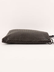 Brown Intrecciato Shoulder Bag